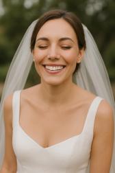 Ragyogó mosoly az esküvő napján